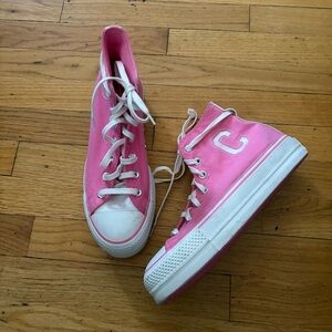 Pink High Top Converse Size 8.5